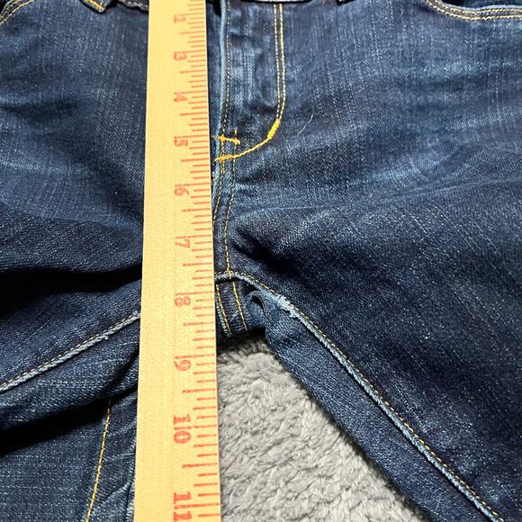 Raleigh Jeans Womens 27 (31x34) Denim Blue Straight Long White Oak Denim ** - Picture 10 of 13